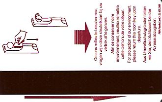 Hotel Keycard Crowne Plaza Brussels Belgium Back
