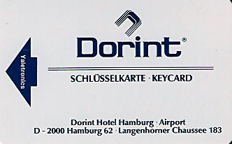 Hotel Keycard Dorint Hamburg Germany Front
