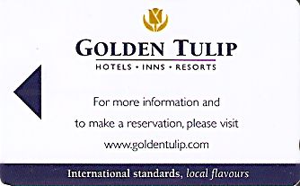 Hotel Keycard Golden Tulip Generic Front