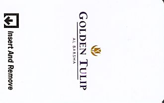 Hotel Keycard Golden Tulip Dubai United Arab Emirates Front