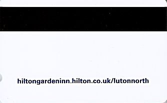 Hotel Keycard Hilton Garden Inn Luton United Kingdom Back