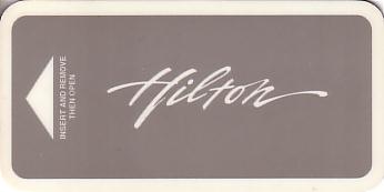 Hotel Keycard Hilton Generic Front