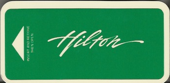 Hotel Keycard Hilton Generic Front