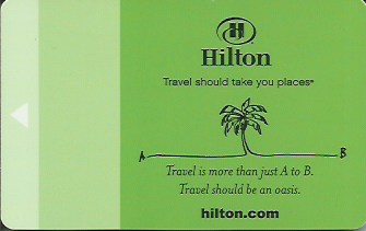 Hotel Keycard Hilton Generic Front