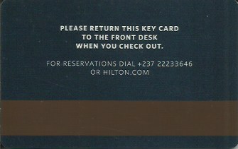 Hotel Keycard Hilton Generic Back