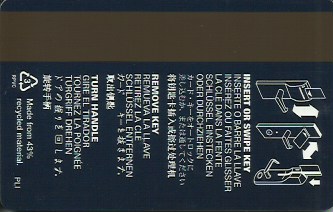 Hotel Keycard Hilton Generic Back