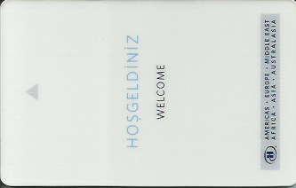 Hotel Keycard Hilton Generic Front