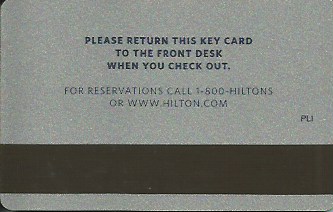 Hotel Keycard Hilton Generic Back