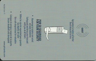 Hotel Keycard Hilton Generic Back