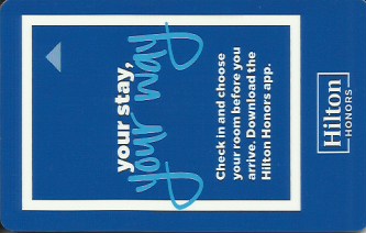 Hotel Keycard Hilton Generic Front