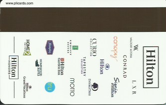 Hotel Keycard Hilton Generic Back