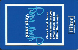 Hotel Keycard Hilton Generic Front