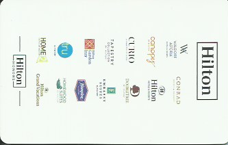 Hotel Keycard Hilton Generic Back