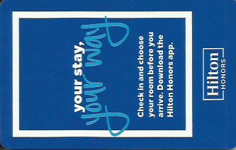 Hotel Keycard Hilton Generic Front