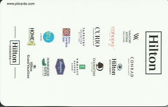 Hotel Keycard Hilton Generic Back