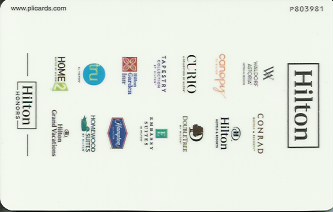 Hotel Keycard Hilton Generic Back