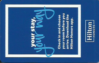 Hotel Keycard Hilton Generic Front