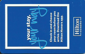 Hotel Keycard Hilton Generic Front