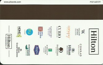 Hotel Keycard Hilton Generic Back