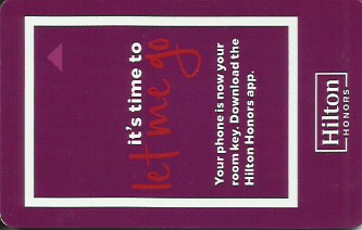 Hotel Keycard Hilton Generic Front