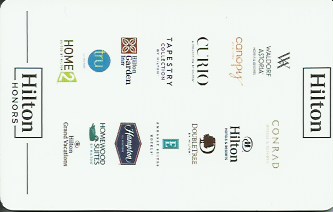 Hotel Keycard Hilton Generic Back