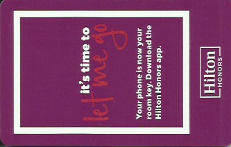Hotel Keycard Hilton Generic Front