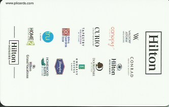 Hotel Keycard Hilton Generic Back