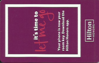 Hotel Keycard Hilton Generic Front