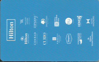 Hotel Keycard Hilton Generic Back