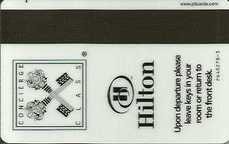 Hotel Keycard Hilton Generic Back