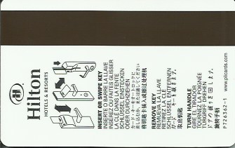 Hotel Keycard Hilton Generic Back