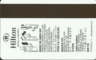 Hotel Keycard Hilton Generic Back