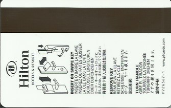 Hotel Keycard Hilton Generic Back