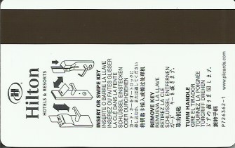 Hotel Keycard Hilton Generic Back