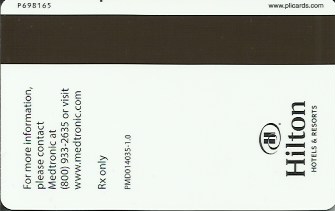 Hotel Keycard Hilton Generic Back