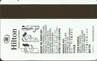 Hotel Keycard Hilton Generic Back