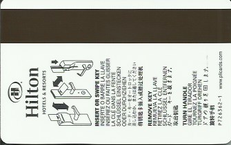 Hotel Keycard Hilton Generic Back