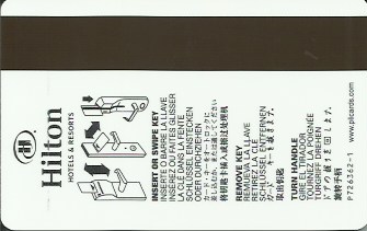 Hotel Keycard Hilton Generic Back