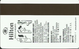Hotel Keycard Hilton Generic Back