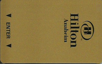 Hotel Keycard Hilton Anaheim U.S.A. Front