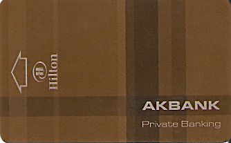 Hotel Keycard Hilton Ankara Turkey Front