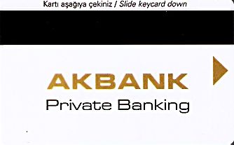 Hotel Keycard Hilton Ankara Turkey Back