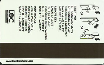 Hotel Keycard Hilton Beverly Hills U.S.A. Back