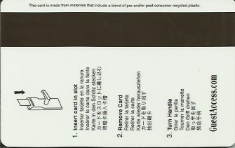 Hotel Keycard Hilton Beverly Hills U.S.A. Back
