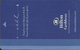 Hotel Keycard Hilton Caribbean U.S.A. Front