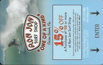 Hotel Keycard Hilton Cocoa Beach U.S.A. Front