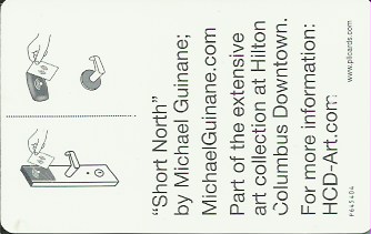 Hotel Keycard Hilton Columbus U.S.A. Back