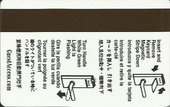 Hotel Keycard Hilton Chicago U.S.A. Back