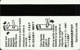 Hotel Keycard Hilton Chicago U.S.A. Back