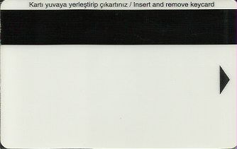 Hotel Keycard Hilton Dalaman Turkey Back